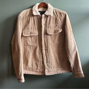 Gap | Men's Tan Sherpa-Lined Corduroy Jacket